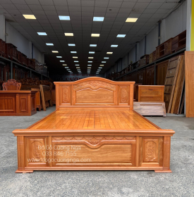 Giường gỗ đinh hương vạt phản - mẫu nữ hoàng 