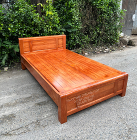 Giường Đơn Gỗ Xoan Bắc 1m2 - Phản Thưa Bền Đẹp 