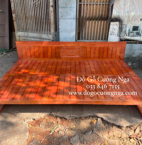 Giường gấp gỗ sồi - ghế mở thành giường hiện đại 