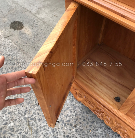 Tủ rượu gỗ Gõ Đỏ vuông 80 TG 013