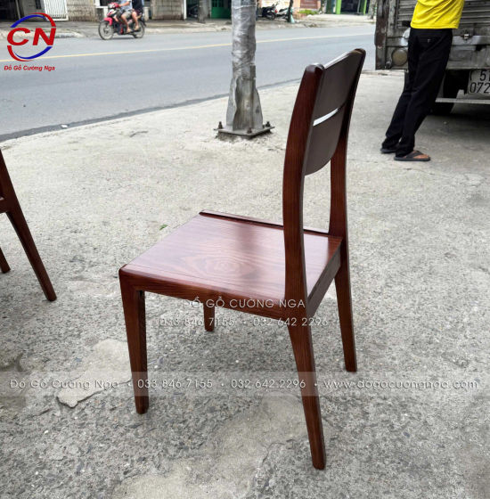 Bàn Ăn Gỗ Sồi Tròn 1m4 8 Ghế Màu Óc Chó Cao Cấp