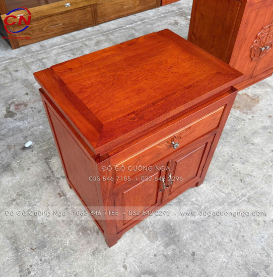 Bàn Thờ Gỗ Hương Đá Hiện Đại 98cm Cho Chung Cư Căn Hộ