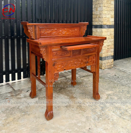 Bàn Thờ 2 Tầng Gỗ Tràm Đủ Kích Thước – Thiết Kế Trang Nghiêm