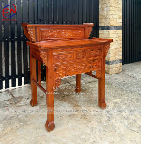 Bàn Thờ 2 Tầng Gỗ Tràm Đủ Kích Thước – Thiết Kế Trang Nghiêm