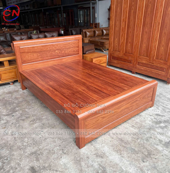 Combo Phòng Ngủ Gỗ Cẩm Tự Nhiên Hiện Đại 3 Chi Tiết