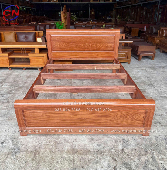 Combo Phòng Ngủ Gỗ Cẩm Tự Nhiên Hiện Đại 3 Chi Tiết