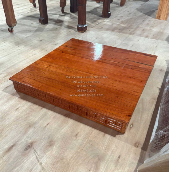 Đế Kê Bàn Thờ Ông Địa - Thần Tài Gỗ Xoan (5 màu)