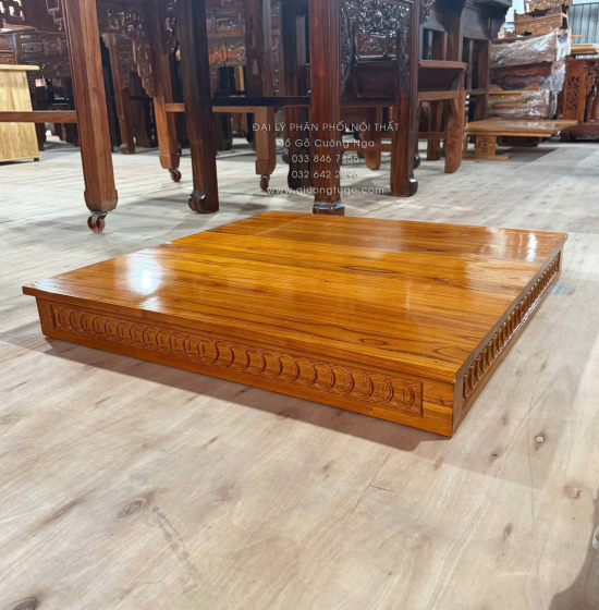 Đế Kê Bàn Thờ Ông Địa - Thần Tài Gỗ Xoan (5 màu)