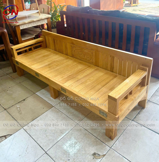 Giường gấp gỗ sồi màu tự nhiên 