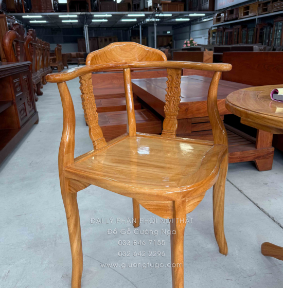 Bộ Bàn Trà 2 Ghế Gỗ Gõ Đỏ Cao Cấp 