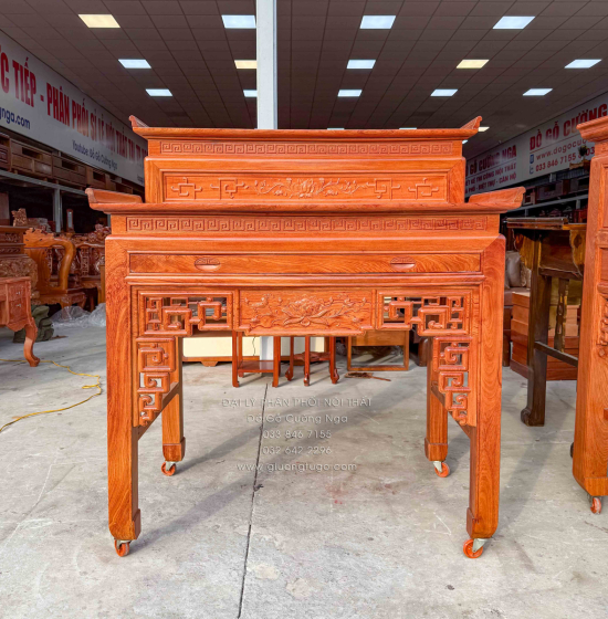 Bàn Thờ Gỗ Hương Đá 2 Tầng Sự Lựa Chọn Đẳng Cấp 
