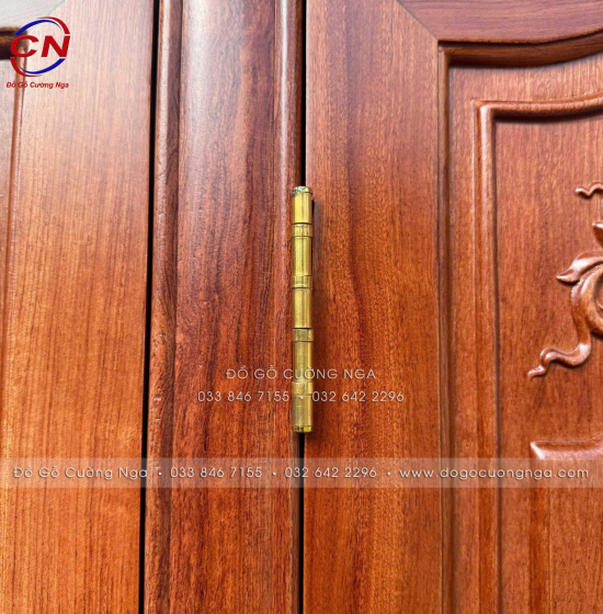 Tủ Áo Gỗ Hương Đá 4 Cánh Tân Cổ Điển Thiết Kế Bản Lề Lá 
