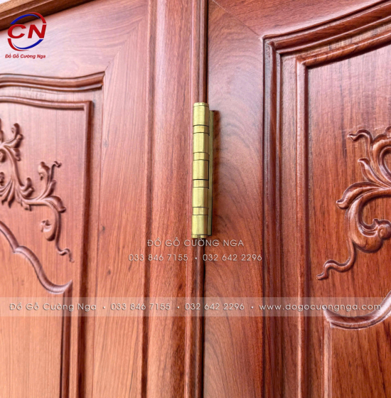 Tủ Áo Gỗ Hương Đá 4 Cánh Tân Cổ Điển Cao Cấp Sang Trọng