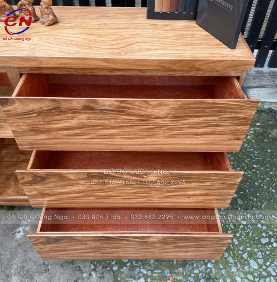 Tủ Nhật Gỗ Hương Xám Đa Năng 1m, 1m2 Cho Phòng Khách Và Phòng Ngủ