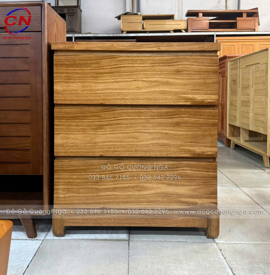 Tủ Ngăn Kéo Gỗ Hương Xám 80cm Đẹp, Hiện Đại, Gỗ Tự Nhiên 