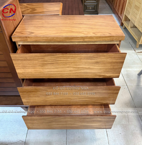 Tủ Ngăn Kéo Gỗ Hương Xám 80cm Đẹp, Hiện Đại, Gỗ Tự Nhiên 