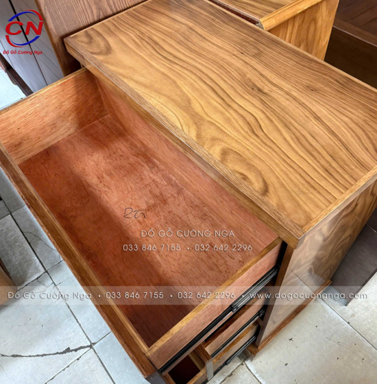 Tủ Ngăn Kéo Gỗ Hương Xám 80cm Đẹp, Hiện Đại, Gỗ Tự Nhiên 