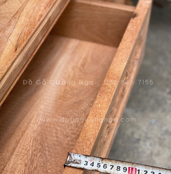 Tủ áo gỗ gõ đỏ 3 cánh - 1m6 cao cấp 
