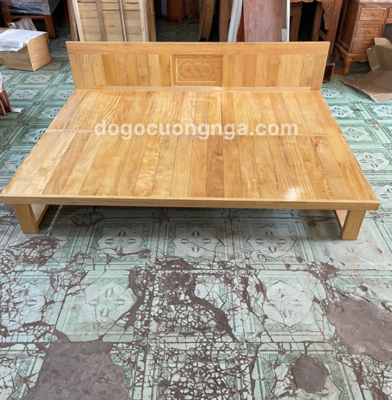 Giường gấp gỗ sồi màu tự nhiên 