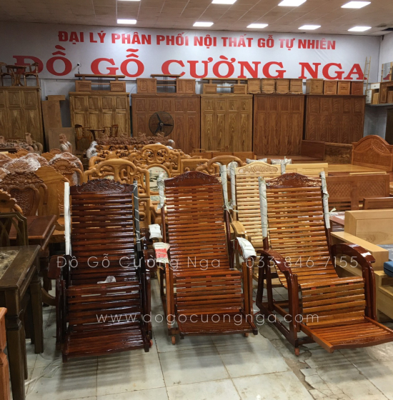 Ghế Dây Thư Giãn Gỗ Sồi Hiện Đại 