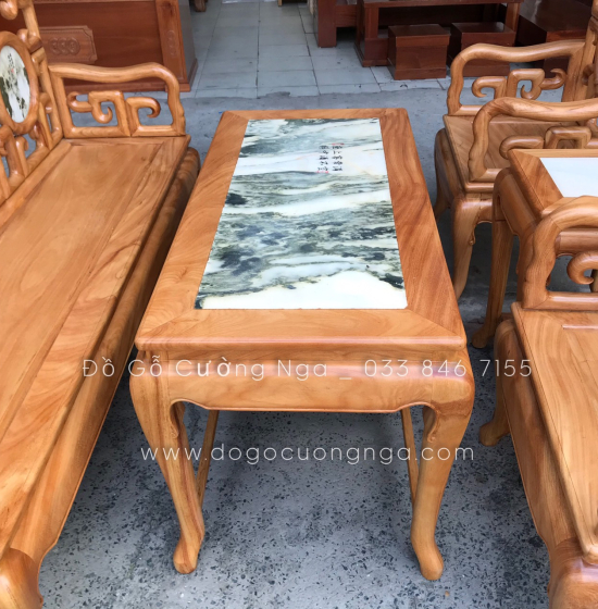 Bộ Salon Gỗ Gõ Đỏ Tay Móc Cao Cấp