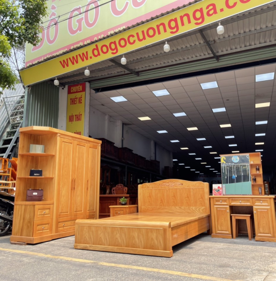 Tủ quần áo gỗ gõ đỏ 1m9 - vế phải 