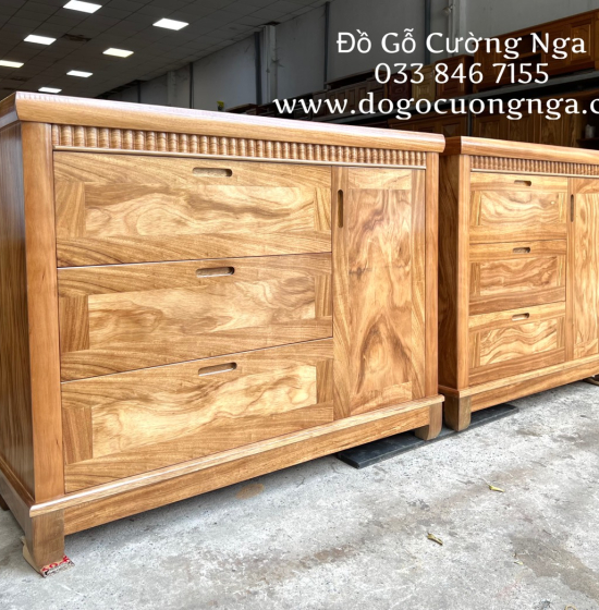 Tủ ngăn kéo gỗ hương xám 1m ( tủ combos ) 