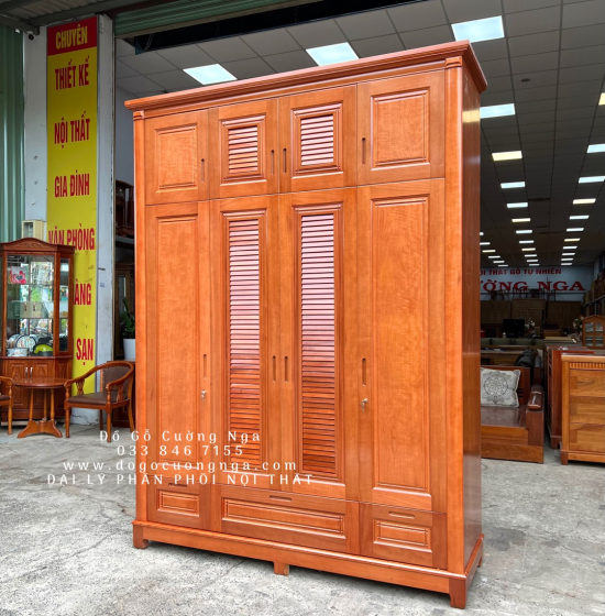 Combo Nội Thất Phòng Ngủ Gỗ Xoan Đào Cao Cấp Và Sang Trọng 