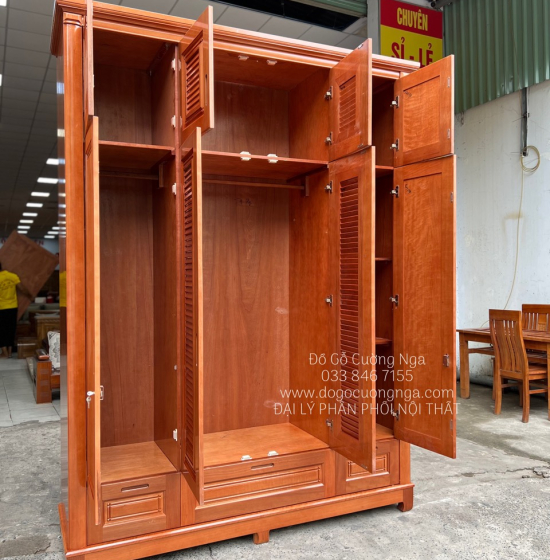 Combo Nội Thất Phòng Ngủ Gỗ Xoan Đào Cao Cấp Và Sang Trọng 