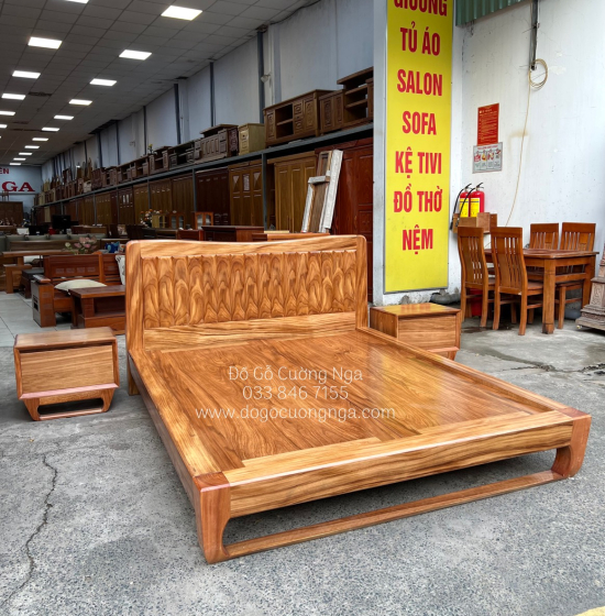 Bộ Combo Phòng Ngủ Gỗ Hương Xám Hiện Đại CB 19.10