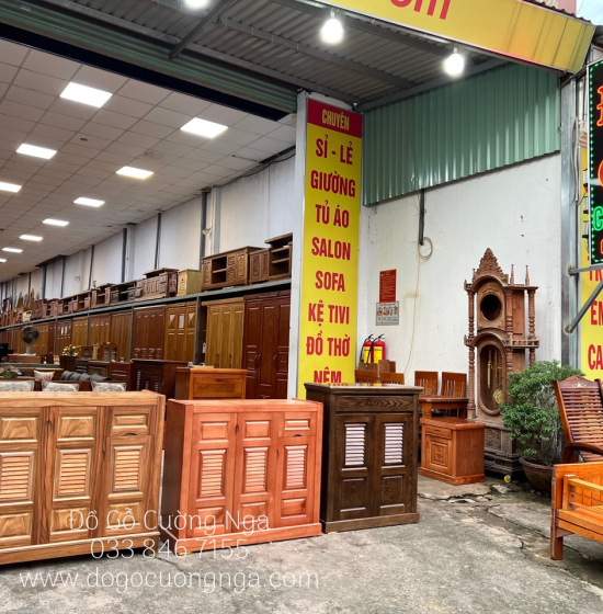 Tủ Giày Dép Gỗ Xoan Đào Tự Nhiên 3 Cánh Hiện Đại TD 013