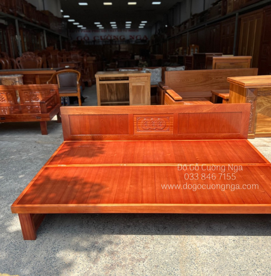 Giường gấp gỗ - ghế giường gỗ xoan đào 1m2x1m9 
