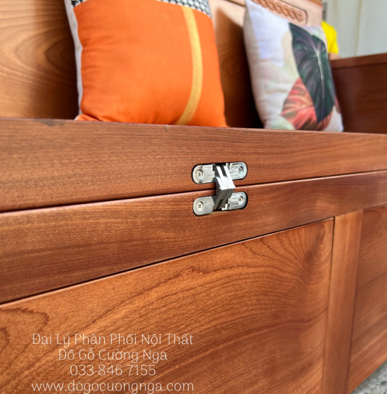 Giường Gấp Gỗ Xoan Đào 2 Ngăn Kéo 1m4x2m Cao Cấp 