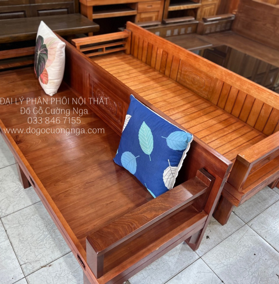 Giường gấp gỗ - ghế giường gỗ xoan đào 1m2x1m9 