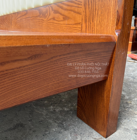 Giường Ngủ Gỗ Sồi Nga Kiểu Nhật Chân Quỳ Đẹp Hiện Đại 