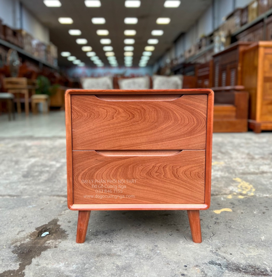 Tủ Táp Đầu Giường Gỗ Xoan Đào Hiện Đại Kiểu Hàn Quốc 