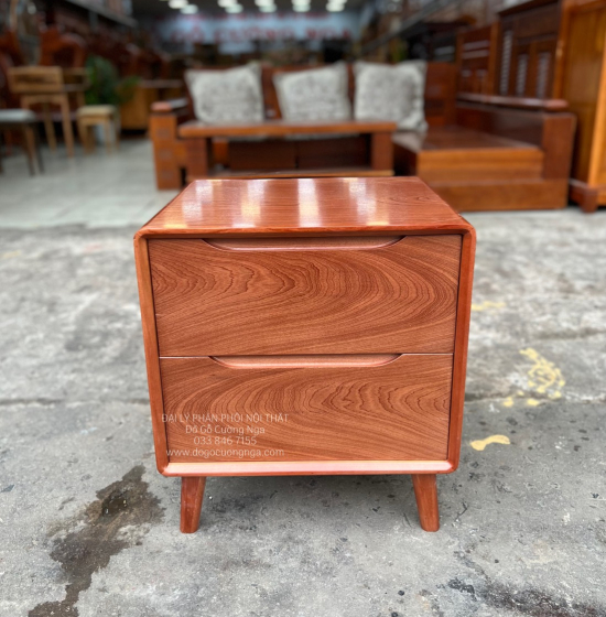 Tủ Táp Đầu Giường Gỗ Xoan Đào Hiện Đại Kiểu Hàn Quốc 