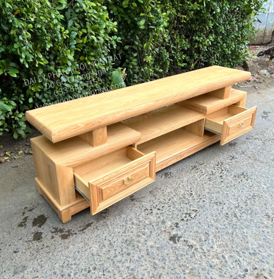 Kệ Tivi Gỗ Sồi Nga Kiểu Nhật KG 16.6