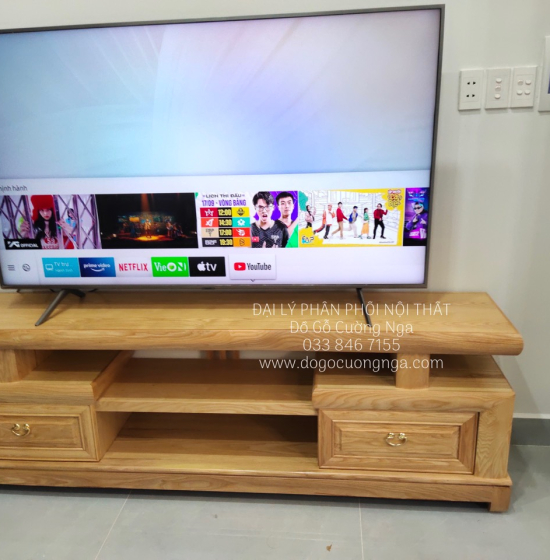 Kệ Tivi Gỗ Sồi Nga Kiểu Nhật KG 16.6