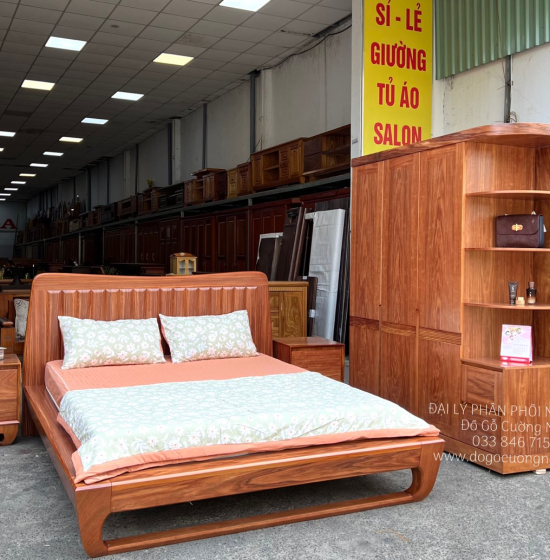 Bộ Combo Phòng Ngủ Gỗ Cẩm Vân Hiện Đại CB19.1