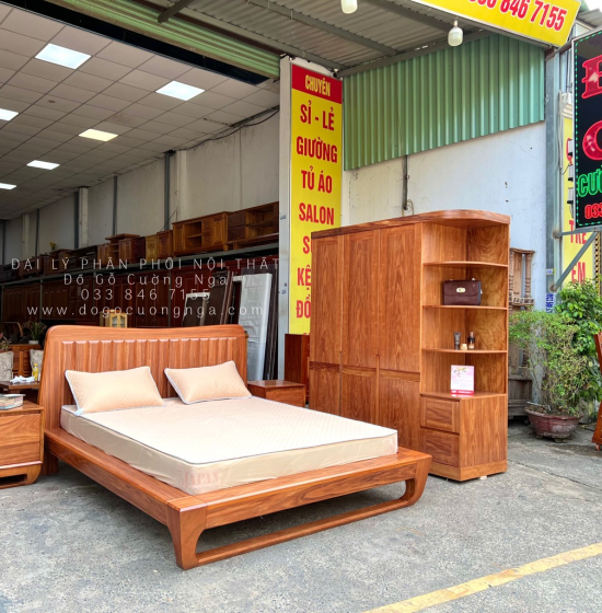 Bộ Combo Phòng Ngủ Gỗ Cẩm Vân Hiện Đại CB19.1