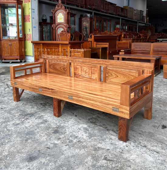 Giường Gấp Gỗ Hương Xám Thông Minh 1m2 x 1m9 