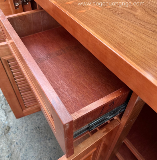 Tủ Giày Dép Gỗ Xoan Đào 4 Cánh Hiện Đại Giá Rẻ TD 014