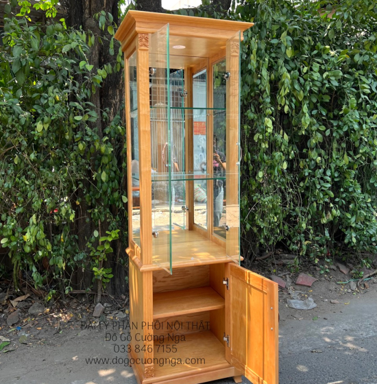 Tủ Rượu Gỗ Gõ Đỏ Hiện Đại 65cm Bền Đẹp Giá Rẻ