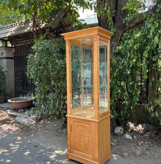 Tủ Rượu Gỗ Gõ Đỏ Hiện Đại 65cm Bền Đẹp Giá Rẻ