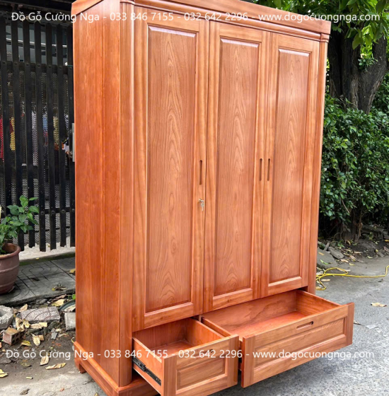 Bộ Combo Nội Thất Phòng Ngủ Gỗ Xoan Đào 2 Chi Tiết Sang Trọng