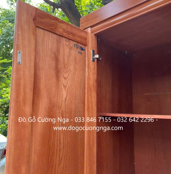 Tủ Áo Gỗ Xoan Đào 3 Buồng 4 Cánh Đơn Giản Sang Trọng 
